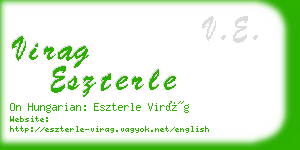 virag eszterle business card